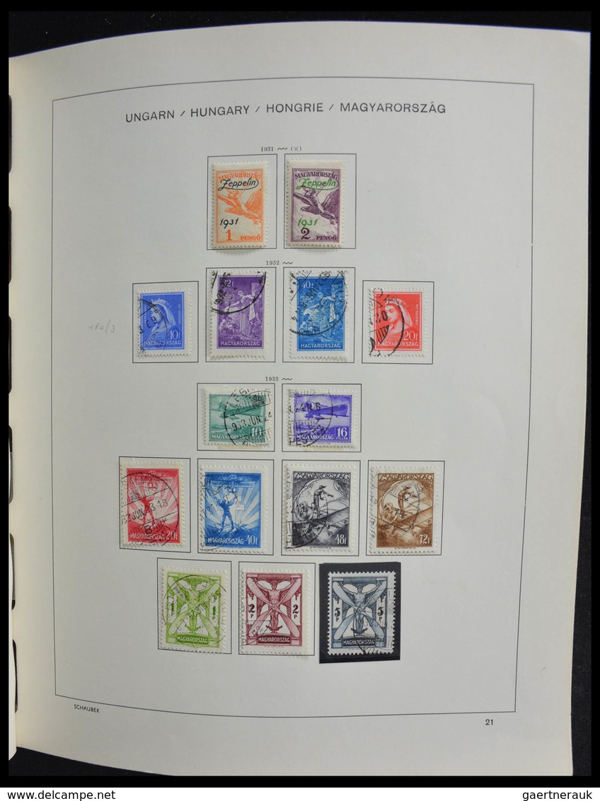 Ungarn: 1871-1989: Very well filled, MNH, mint hinged and used, partly double collection Hungary 187