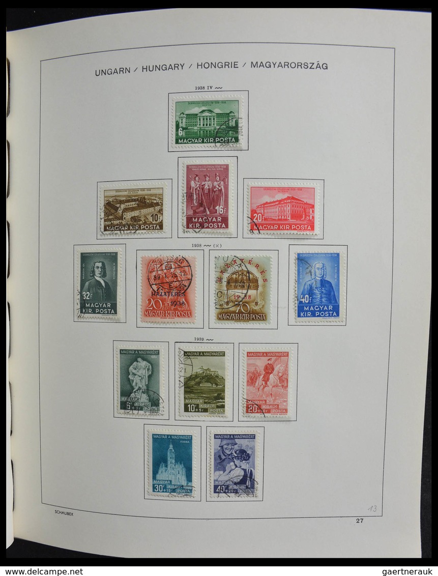 Ungarn: 1871-1989: Very well filled, MNH, mint hinged and used, partly double collection Hungary 187