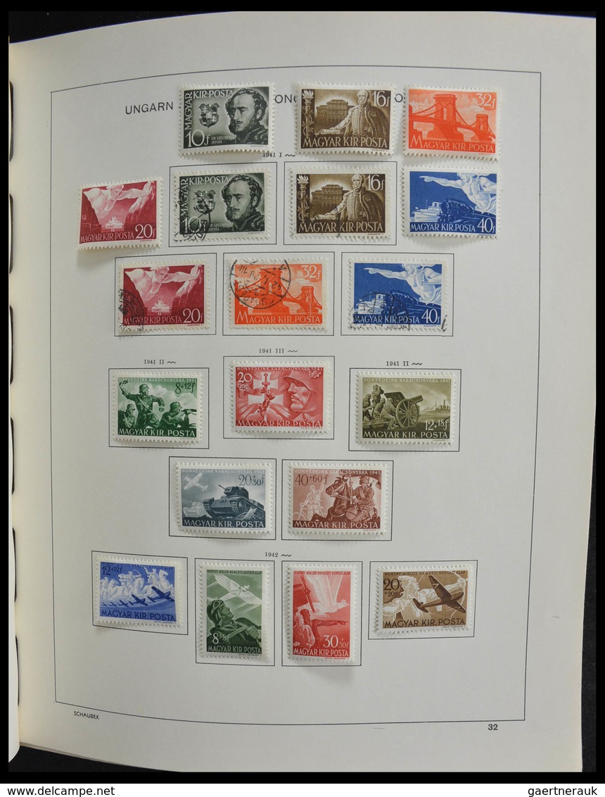 Ungarn: 1871-1989: Very well filled, MNH, mint hinged and used, partly double collection Hungary 187