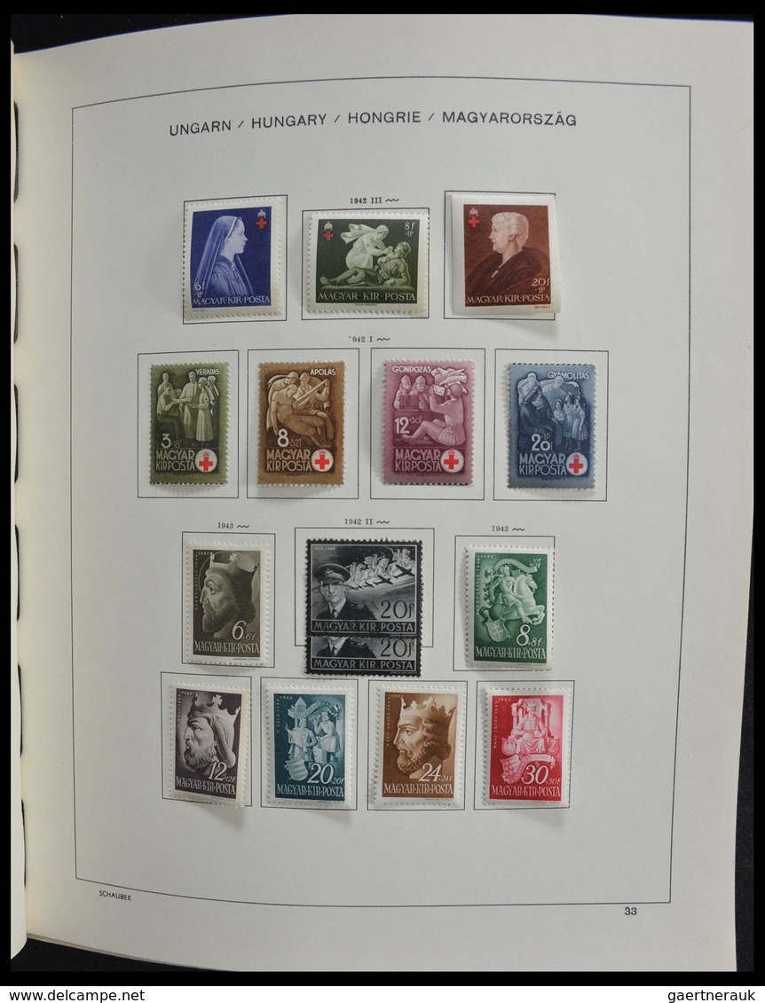 Ungarn: 1871-1989: Very well filled, MNH, mint hinged and used, partly double collection Hungary 187