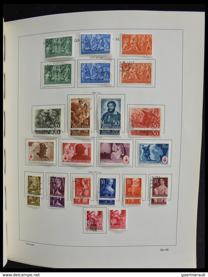 Ungarn: 1871-1989: Very well filled, MNH, mint hinged and used, partly double collection Hungary 187