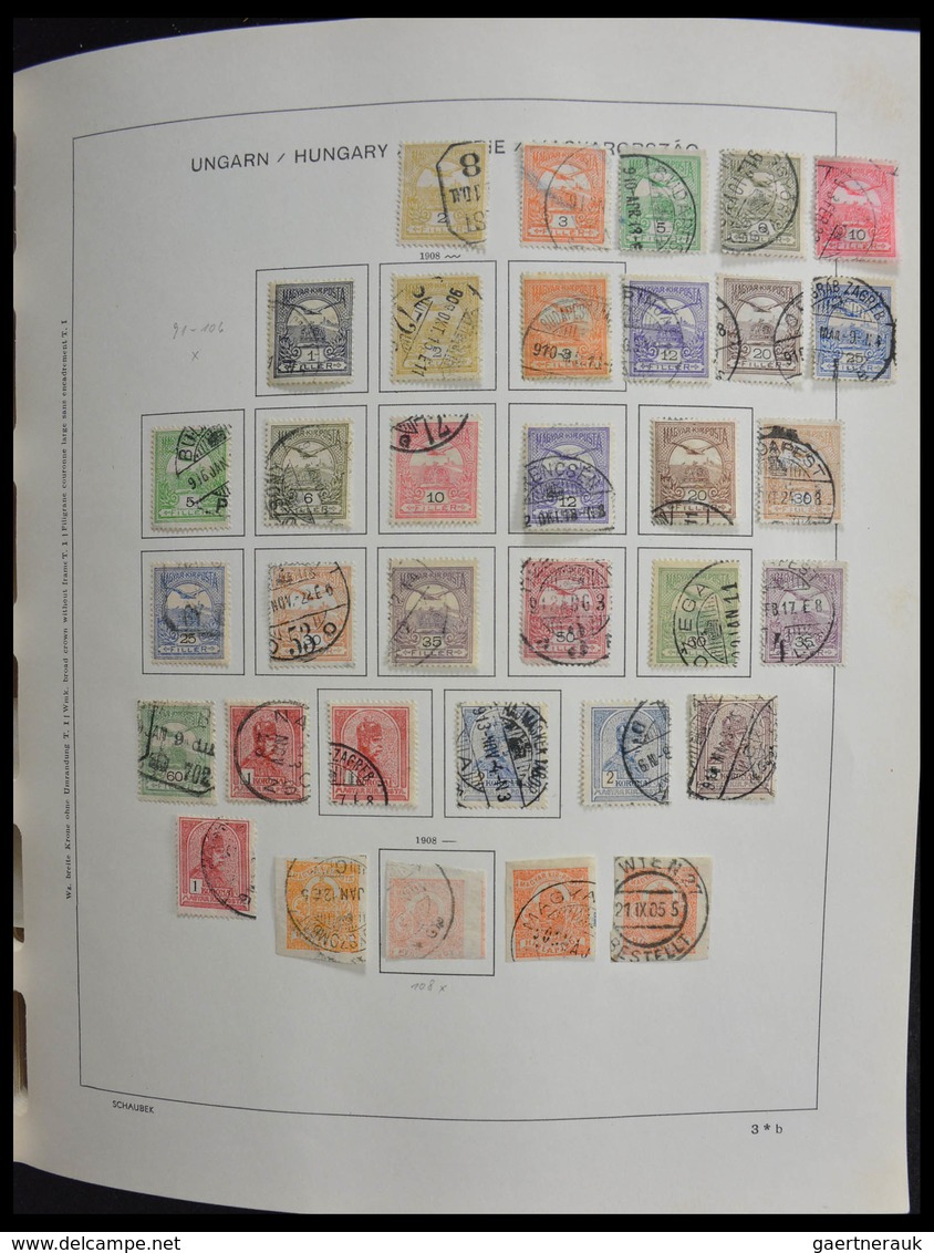 Ungarn: 1871-1989: Very well filled, MNH, mint hinged and used, partly double collection Hungary 187