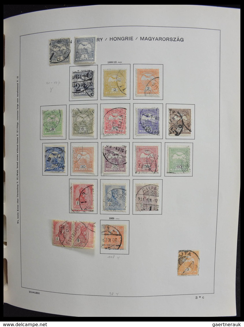 Ungarn: 1871-1989: Very well filled, MNH, mint hinged and used, partly double collection Hungary 187