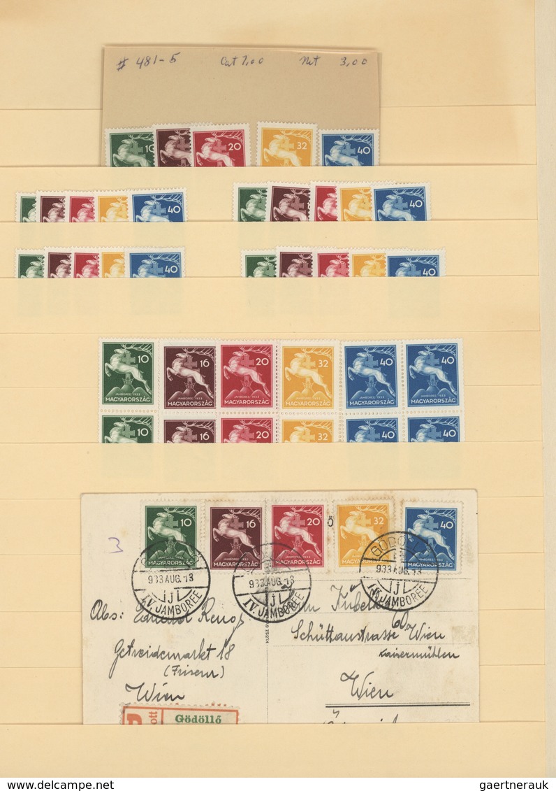 Ungarn: 1900/1970 (ca.), Mint And Used Balance On Stockpages, Comprising E.g. A Nice Selection Of Pr - Briefe U. Dokumente