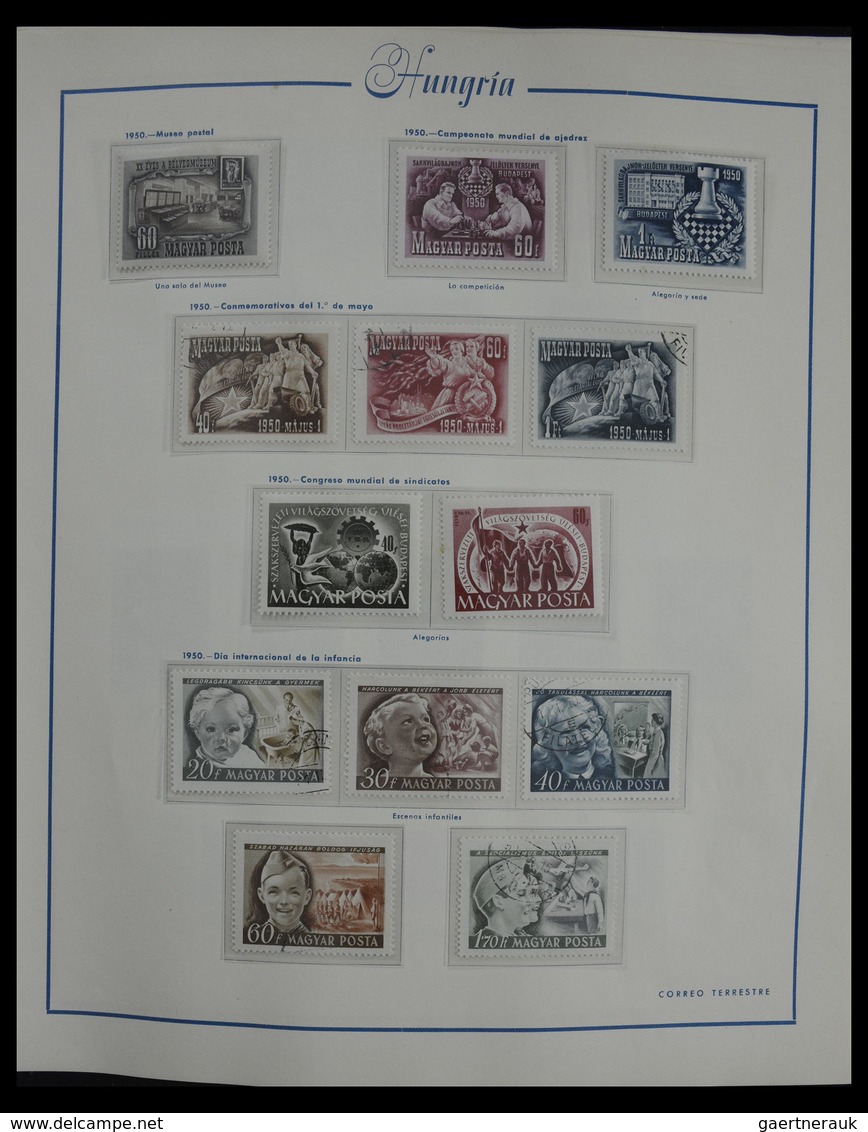 Ungarn: 1913-1990: Very well filled, mostly MNH and mint hinged collection Hungary 1913-1990 in 4 al