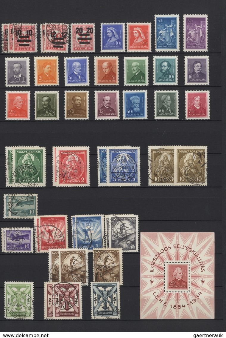 Ungarn: 1919/1944, A Neat Collection On Stocksheets, Partly Collected In Mint And Used, Plenty Of In - Briefe U. Dokumente