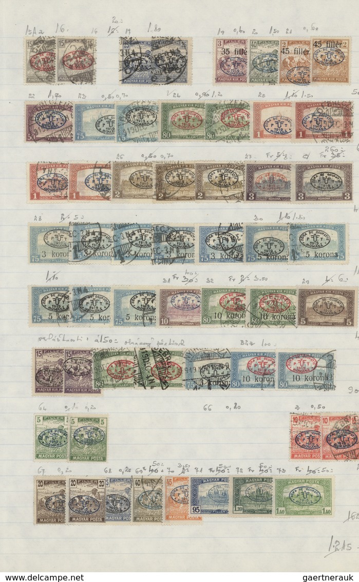 Ungarn - Besetzte Gebiete: 1919/1921, Banat/Szegedin/Western Hungary/Baranya/Debrecen, Mint And Used - Other & Unclassified