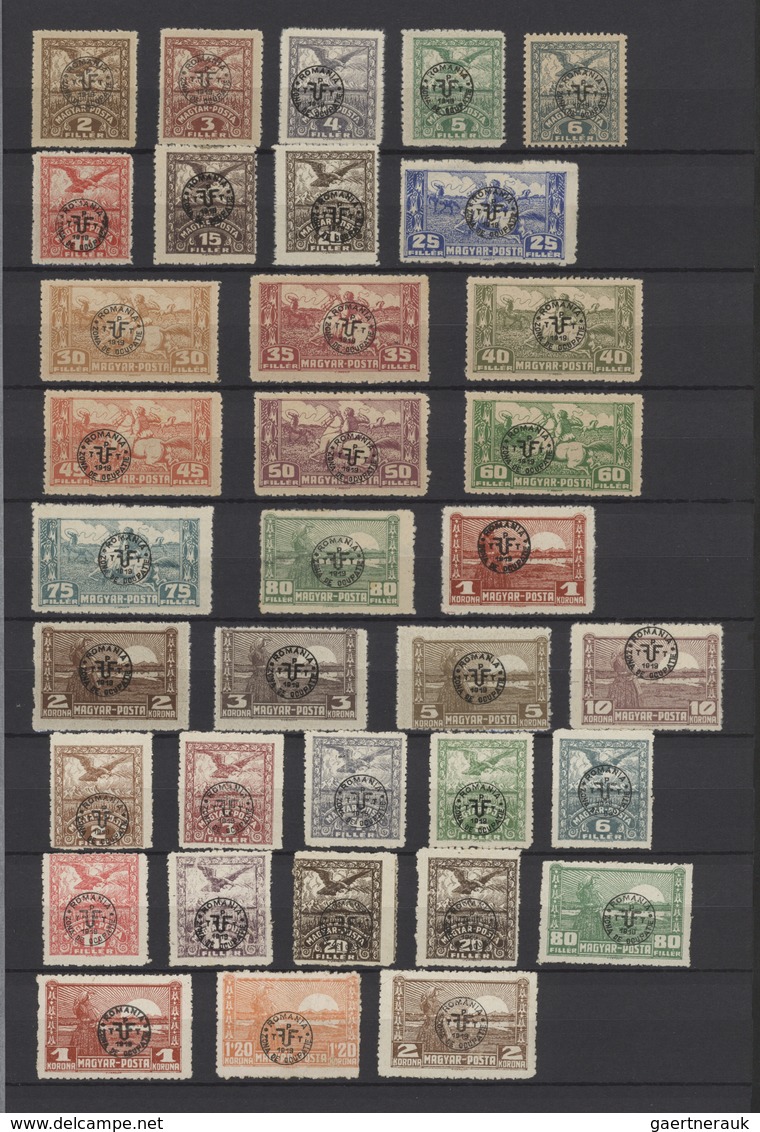 Ungarn - Besetzte Gebiete: Debrecen (Debreczin): 1919/1920, Mint Collection Of More Than 150 Stamps, - Debreczin