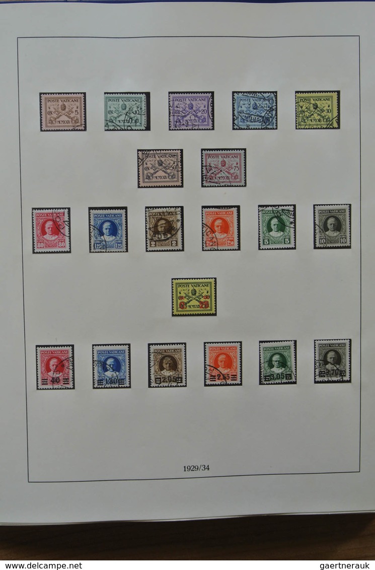 Vatikan: 1929-1984: Complete, MNH, Mint Hinged And Used Collection Vatican 1929-1984 In Lindner Albu - Sammlungen