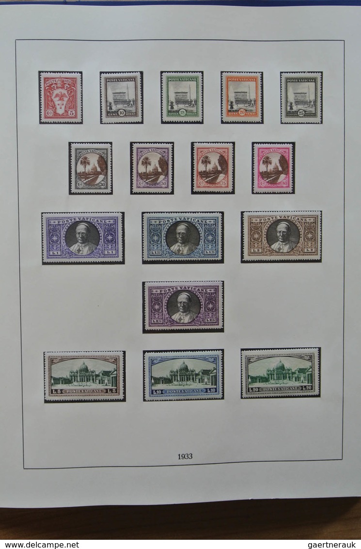 Vatikan: 1929-1984: Complete, MNH, mint hinged and used collection Vatican 1929-1984 in Lindner albu