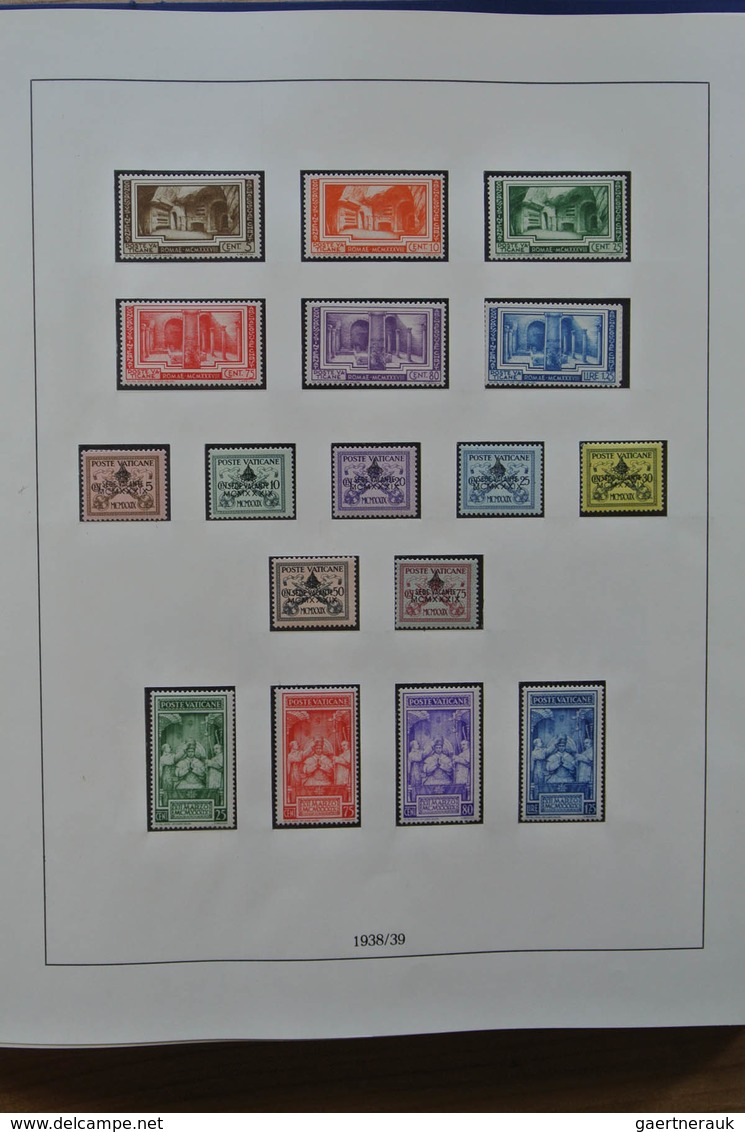 Vatikan: 1929-1984: Complete, MNH, mint hinged and used collection Vatican 1929-1984 in Lindner albu