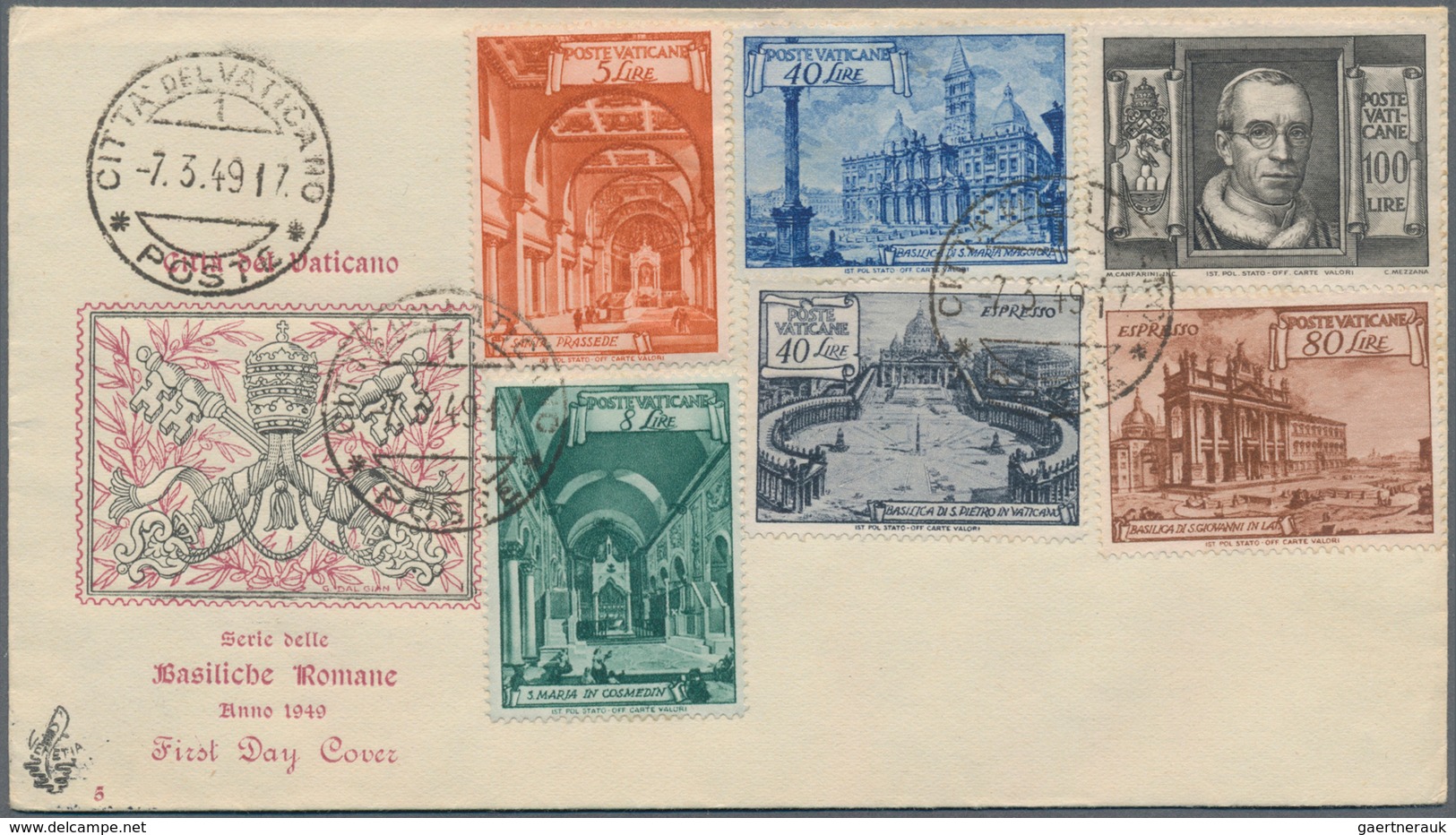 Vatikan: 1939/1966, Assortment Of Apprx. 63 Covers/cards Incl. Better F.d.c. Like 1949 Definitives " - Sammlungen