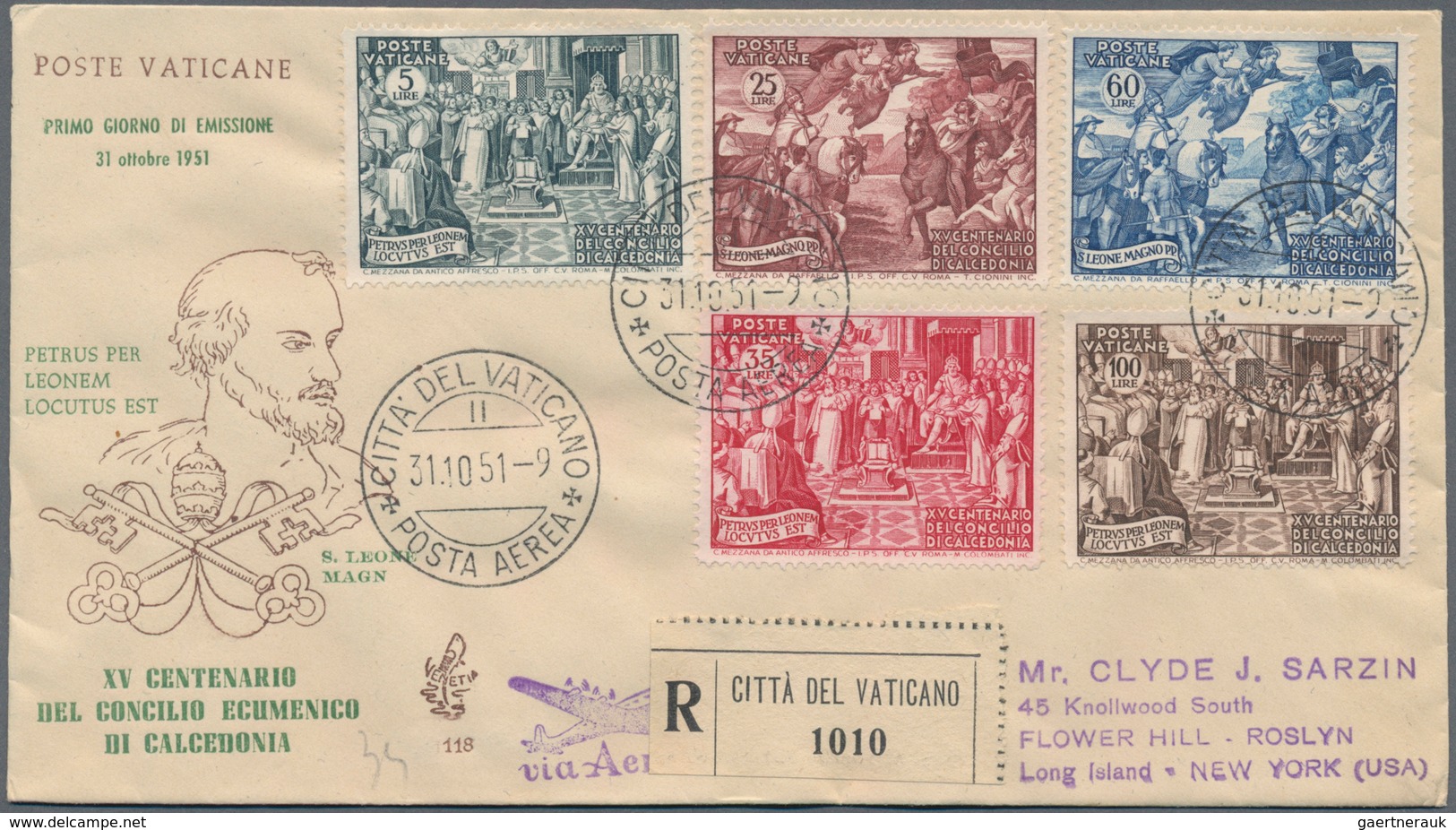 Vatikan: 1939/1966, Assortment Of Apprx. 63 Covers/cards Incl. Better F.d.c. Like 1949 Definitives " - Sammlungen