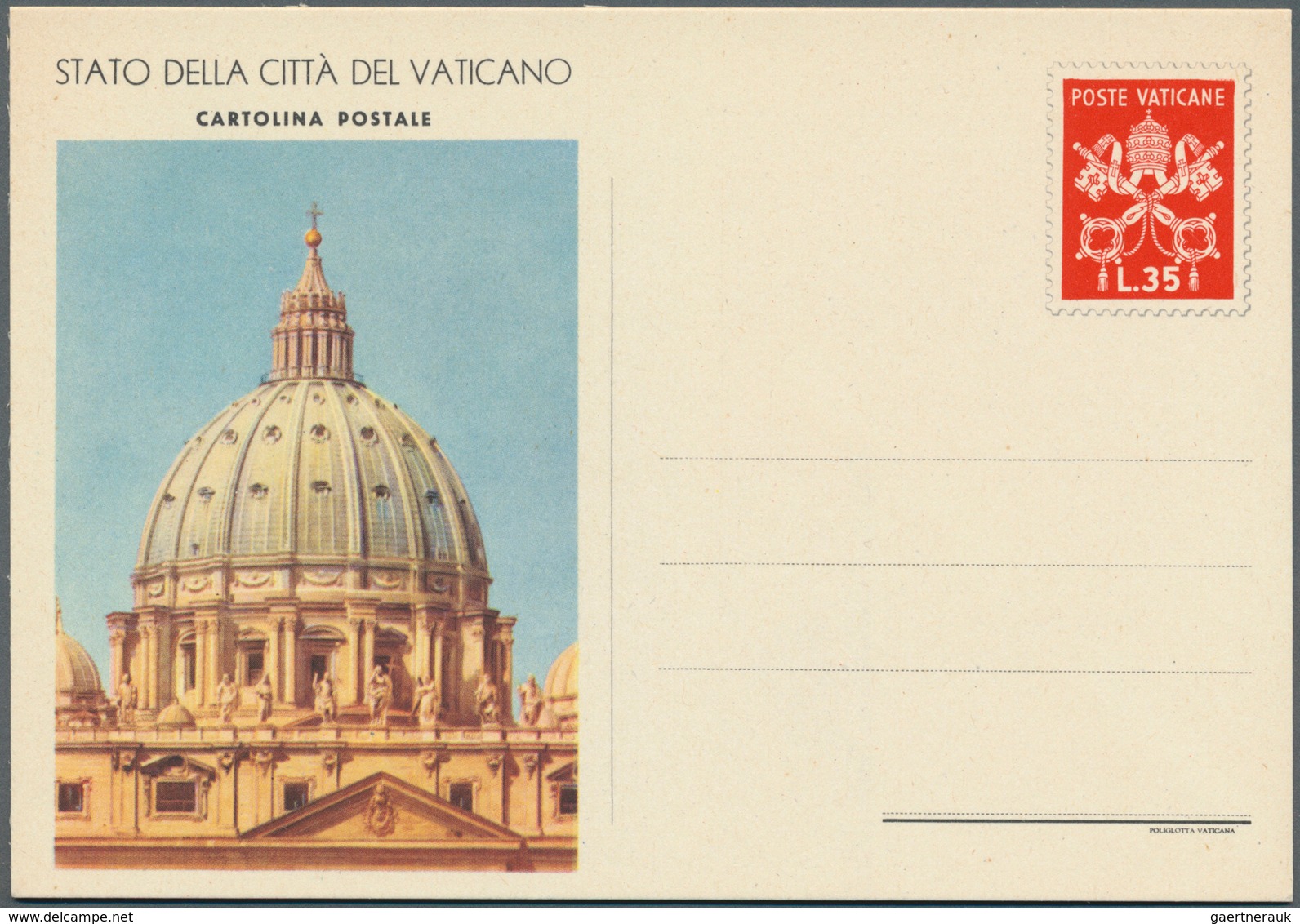 Vatikan - Ganzsachen: 1949, Bildpostkarten 20 Lire Blau Und 35 Lire Rot, Je Mit Beiden Bildern (P 12 - Postal Stationeries
