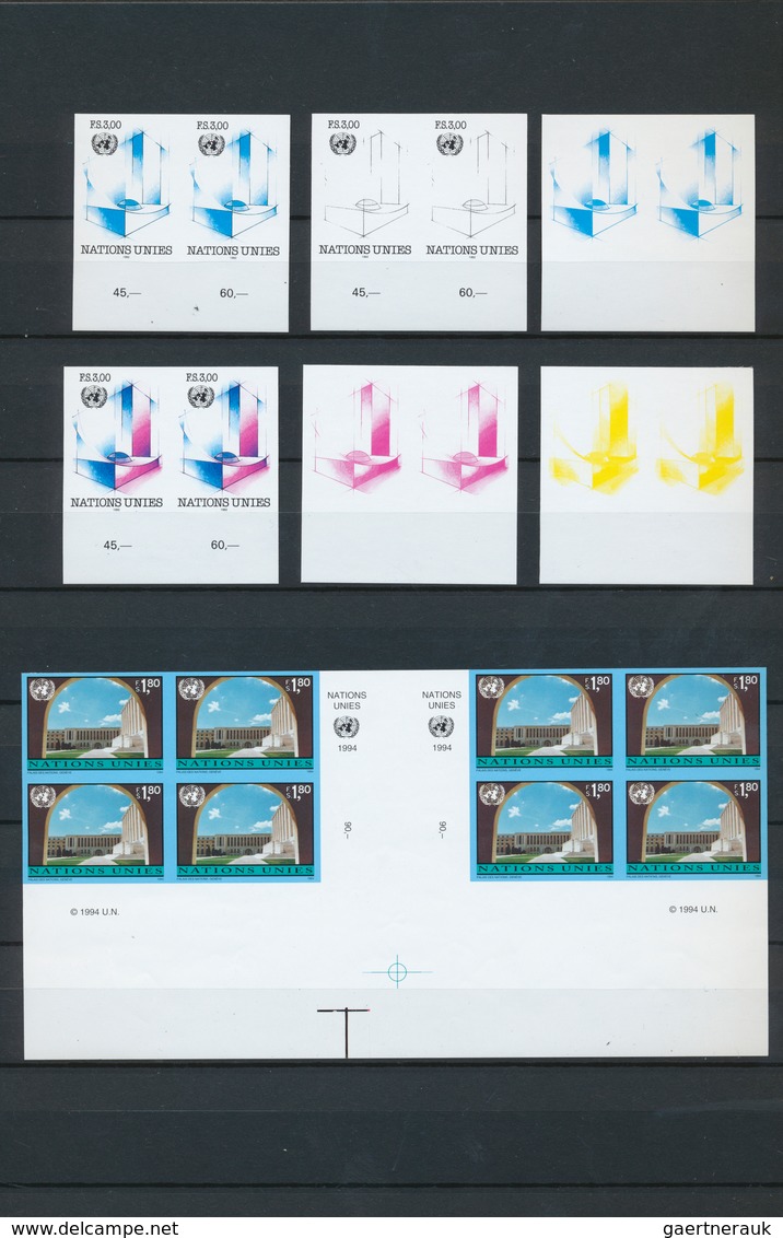 Vereinte Nationen - Genf: 1990/2000 (ca). Umfangreiche Sammlung Mit über 2000 PROBEDRUCK-Marken Und - Nuovi