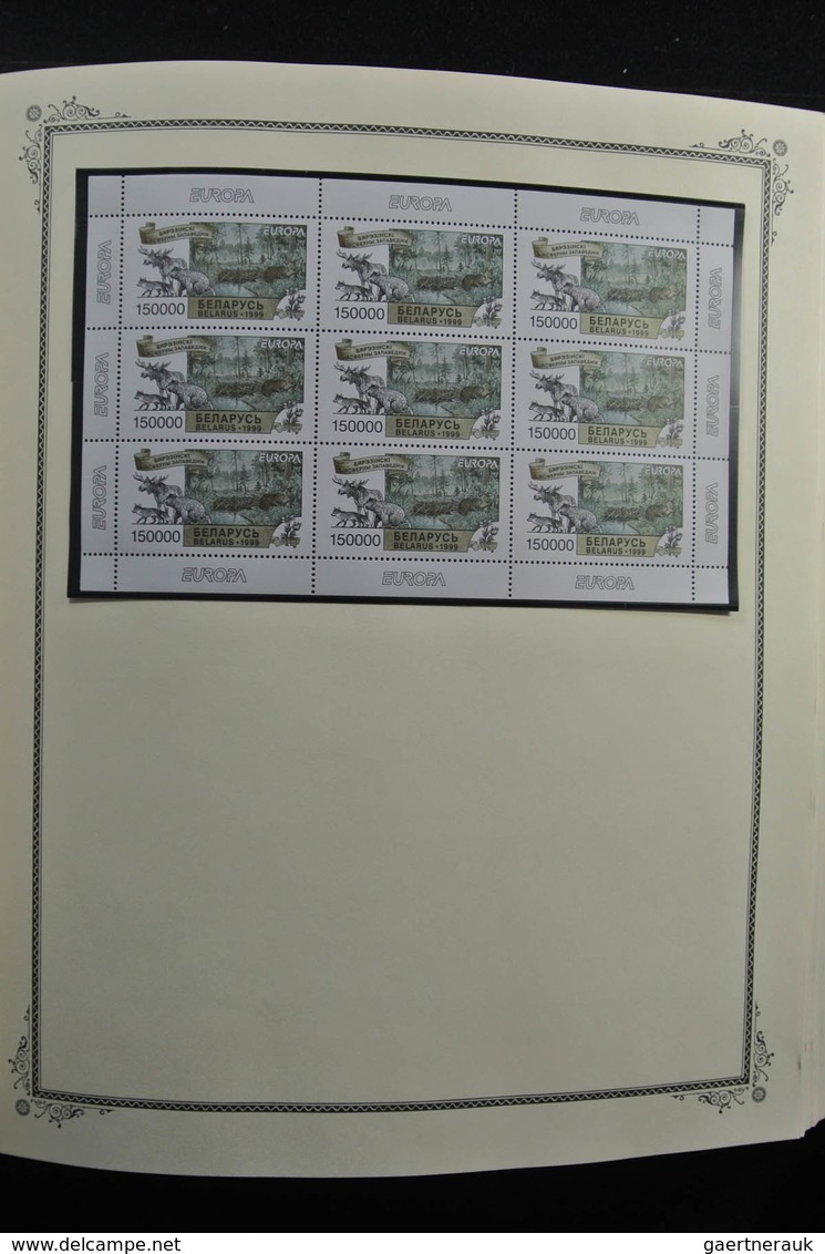 Weißrussland (Belarus): 1992-2009: Well filled, mostly MNH collection Belarus 1992-2009 in fat Scott