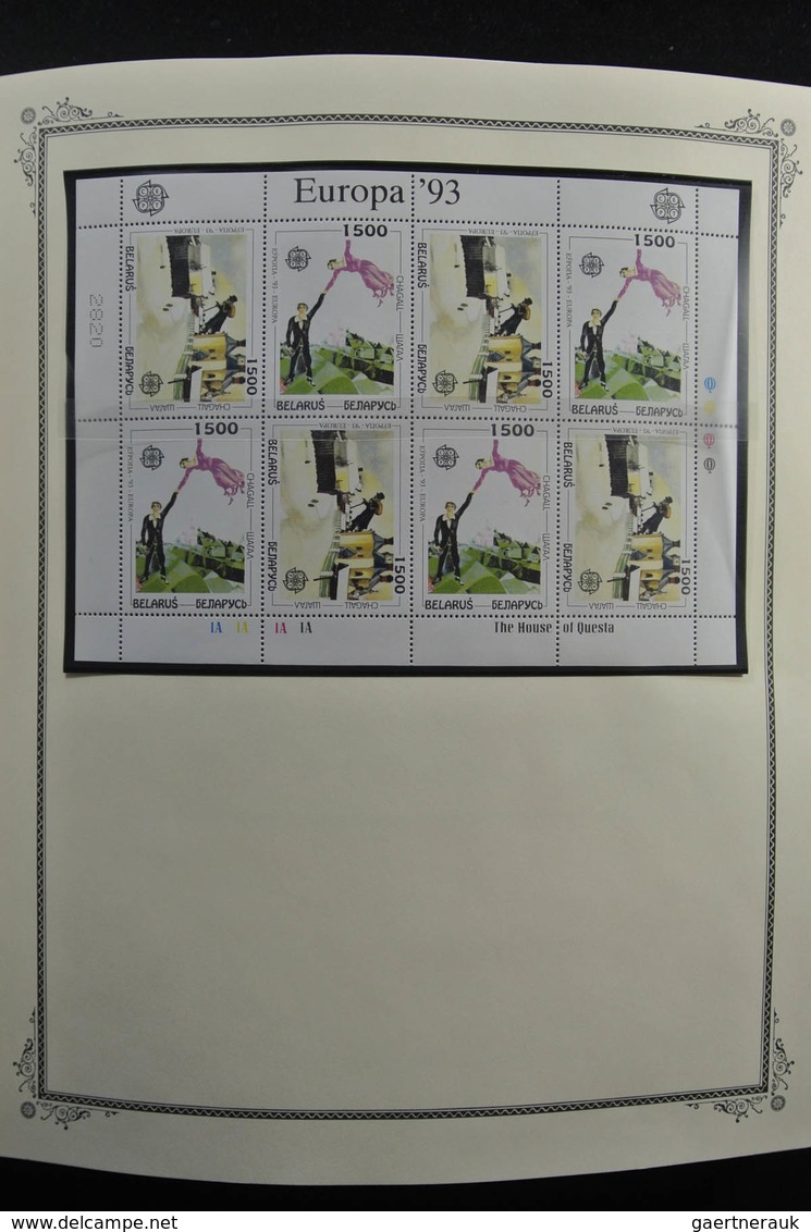 Weißrussland (Belarus): 1992-2009: Well filled, mostly MNH collection Belarus 1992-2009 in fat Scott