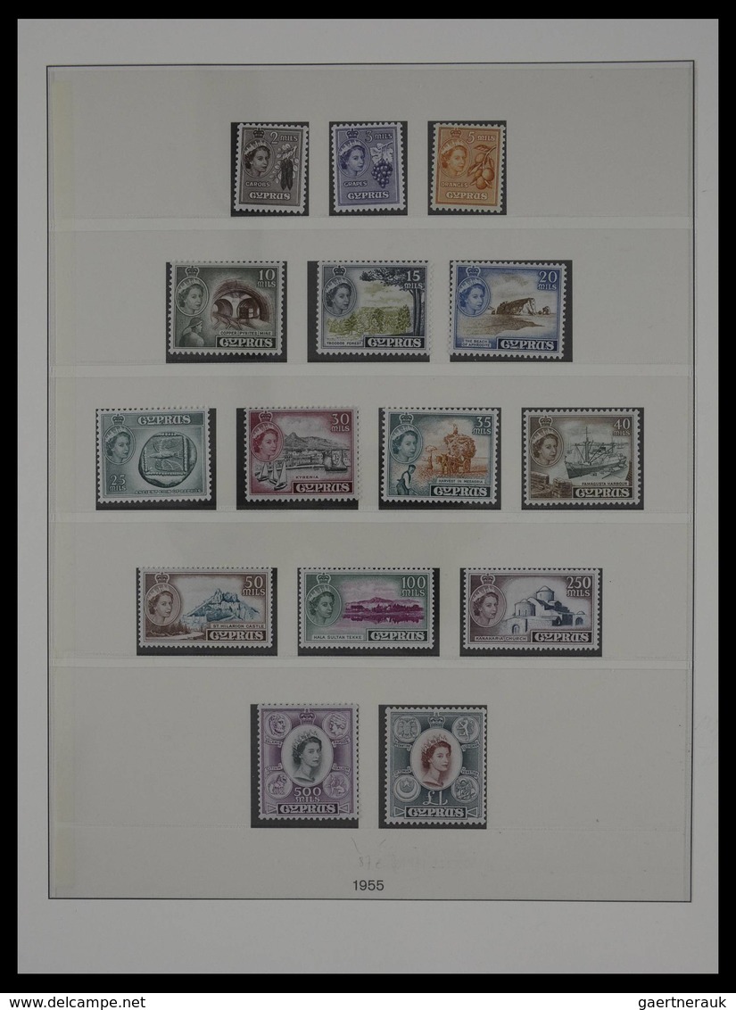 Zypern: 1955-2001: Almost Complete, Mostly MNH Collection Cyprus 1955-2001 In 2 Luxe Lindner Albums, - Sonstige & Ohne Zuordnung