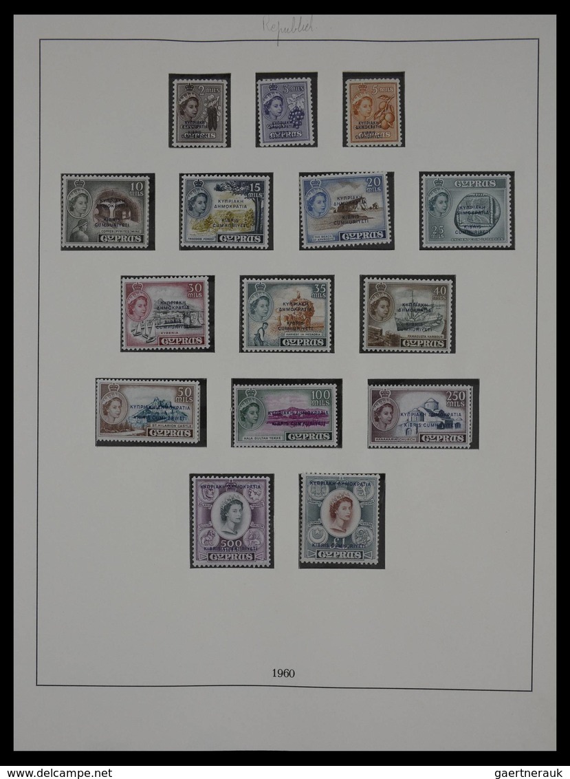 Zypern: 1955-2001: Almost Complete, Mostly MNH Collection Cyprus 1955-2001 In 2 Luxe Lindner Albums, - Sonstige & Ohne Zuordnung