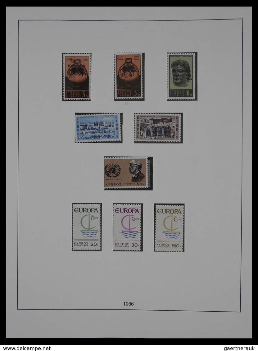 Zypern: 1955-2001: Almost Complete, Mostly MNH Collection Cyprus 1955-2001 In 2 Luxe Lindner Albums, - Sonstige & Ohne Zuordnung