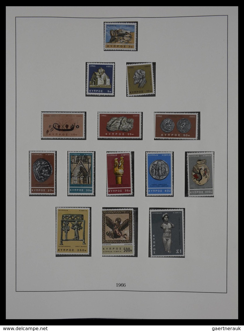 Zypern: 1955-2001: Almost complete, mostly MNH collection Cyprus 1955-2001 in 2 luxe Lindner albums,