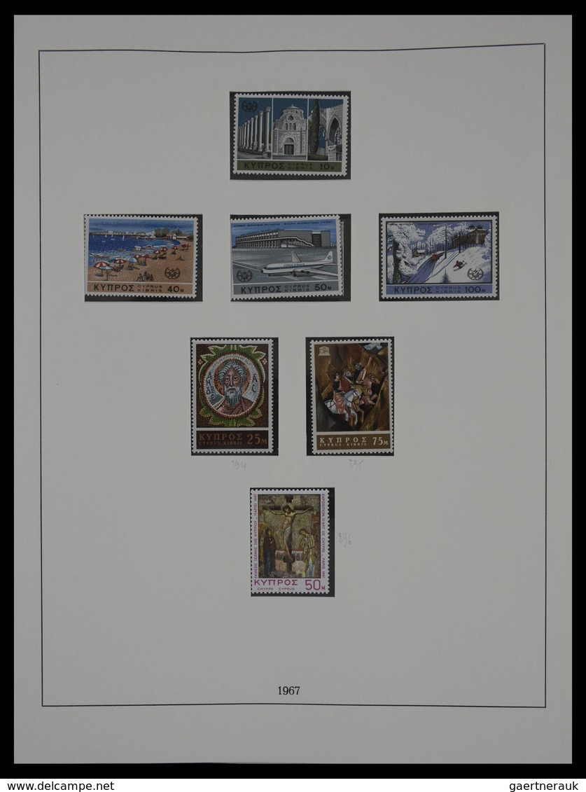 Zypern: 1955-2001: Almost complete, mostly MNH collection Cyprus 1955-2001 in 2 luxe Lindner albums,