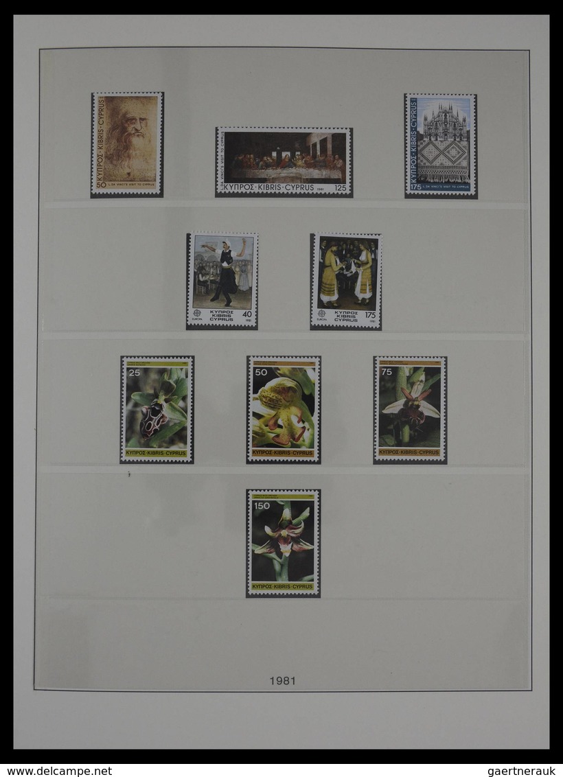 Zypern: 1955-2001: Almost complete, mostly MNH collection Cyprus 1955-2001 in 2 luxe Lindner albums,