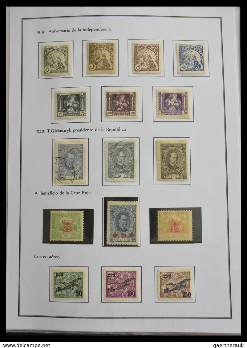 Europa: 1866-1943: Album with a mint hinged and used collection countries from the Balkans like Serb