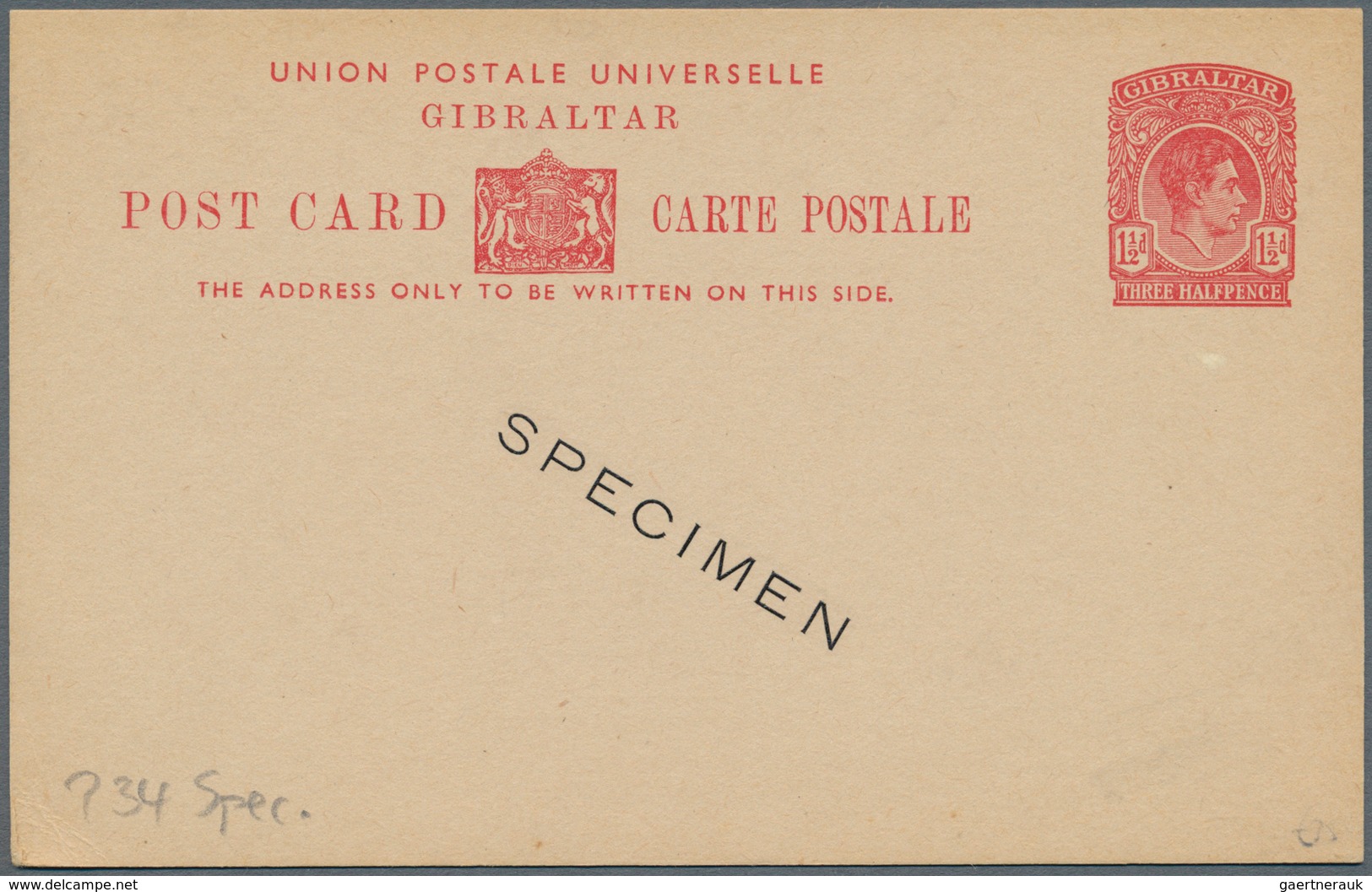 Europa: 1880/1960, Lot Of Ca. 170 Unused Postal Stationery Cards And Covers Mainly From GRIBRALTAR, - Sonstige - Europa