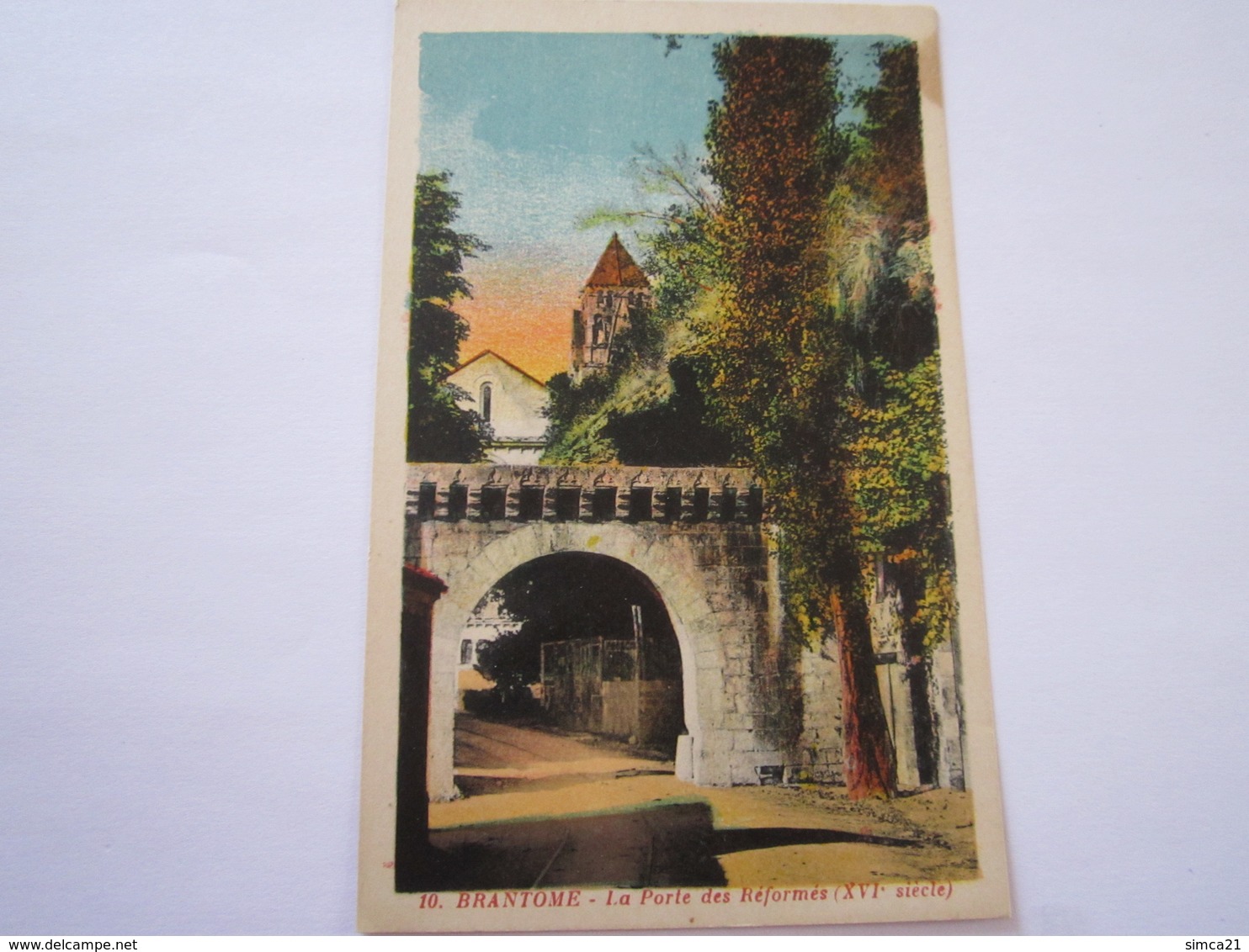 CARTE POSTALE DORDOGNE BRANTOME LA PORTE DES REFORMES - Brantome