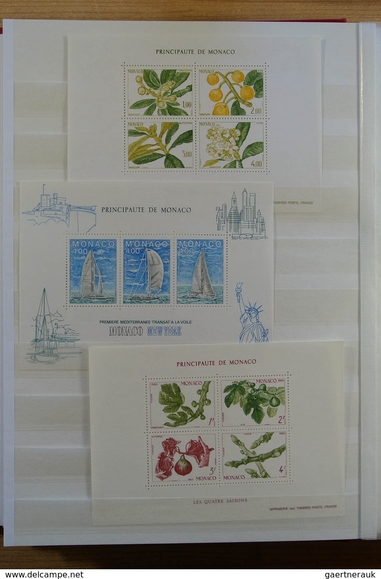 Europa - West: Collection of ca. 550 MNH souvenir sheets (and some stampbooklets) of Western Europe