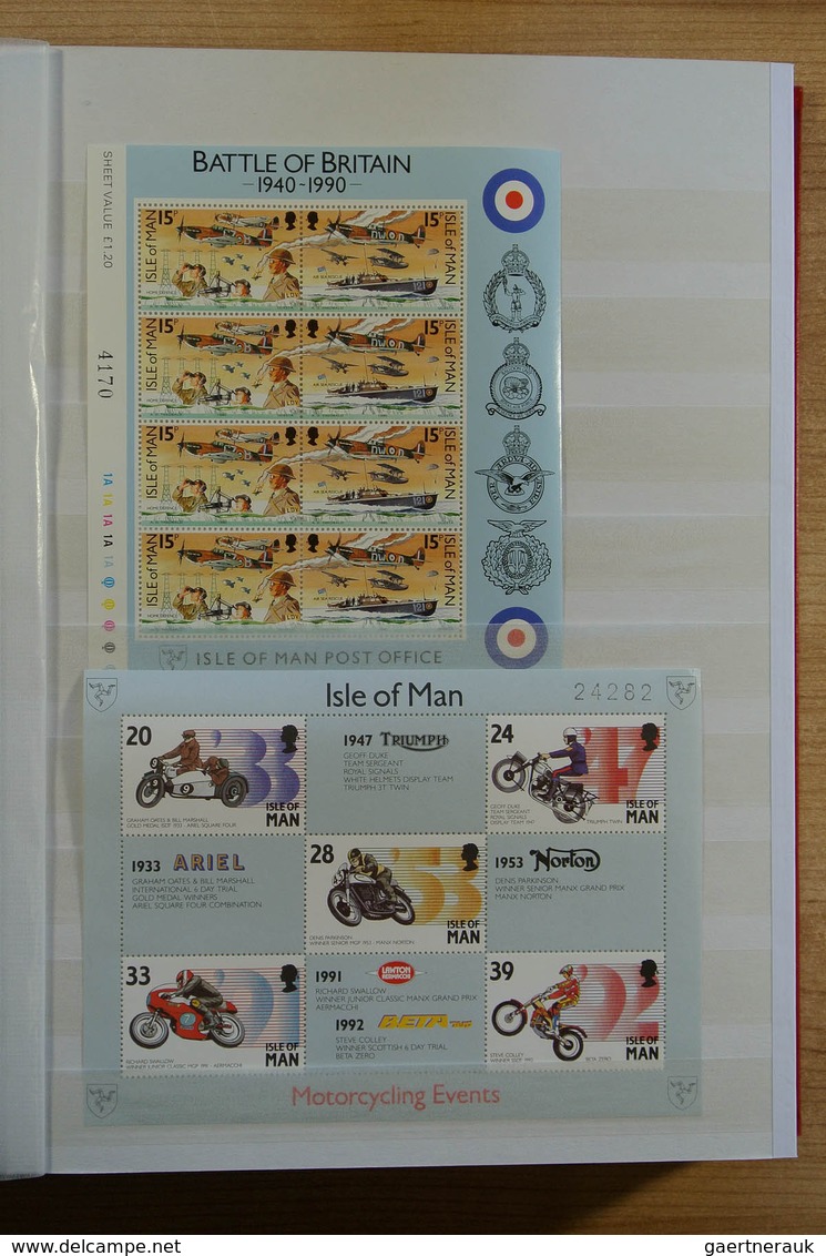 Europa - West: Collection of ca. 550 MNH souvenir sheets (and some stampbooklets) of Western Europe