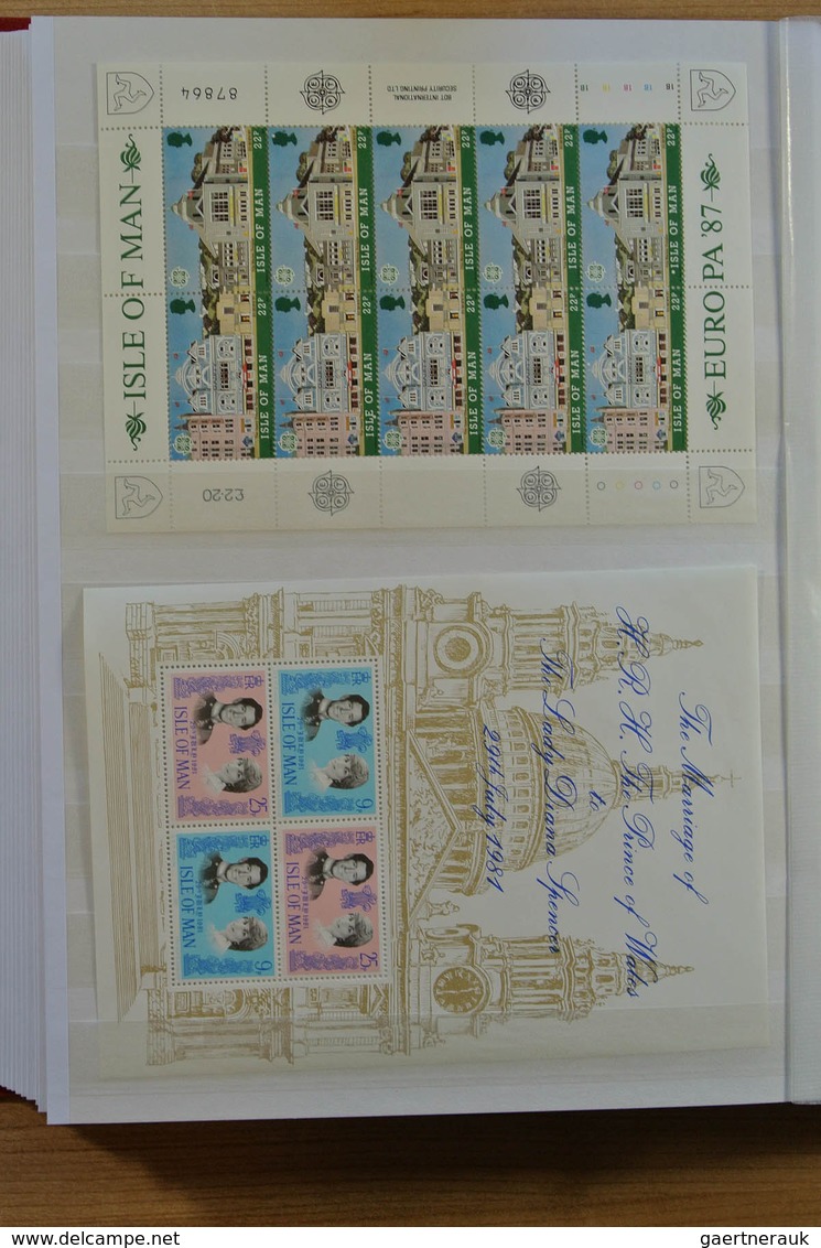 Europa - West: Collection of ca. 550 MNH souvenir sheets (and some stampbooklets) of Western Europe