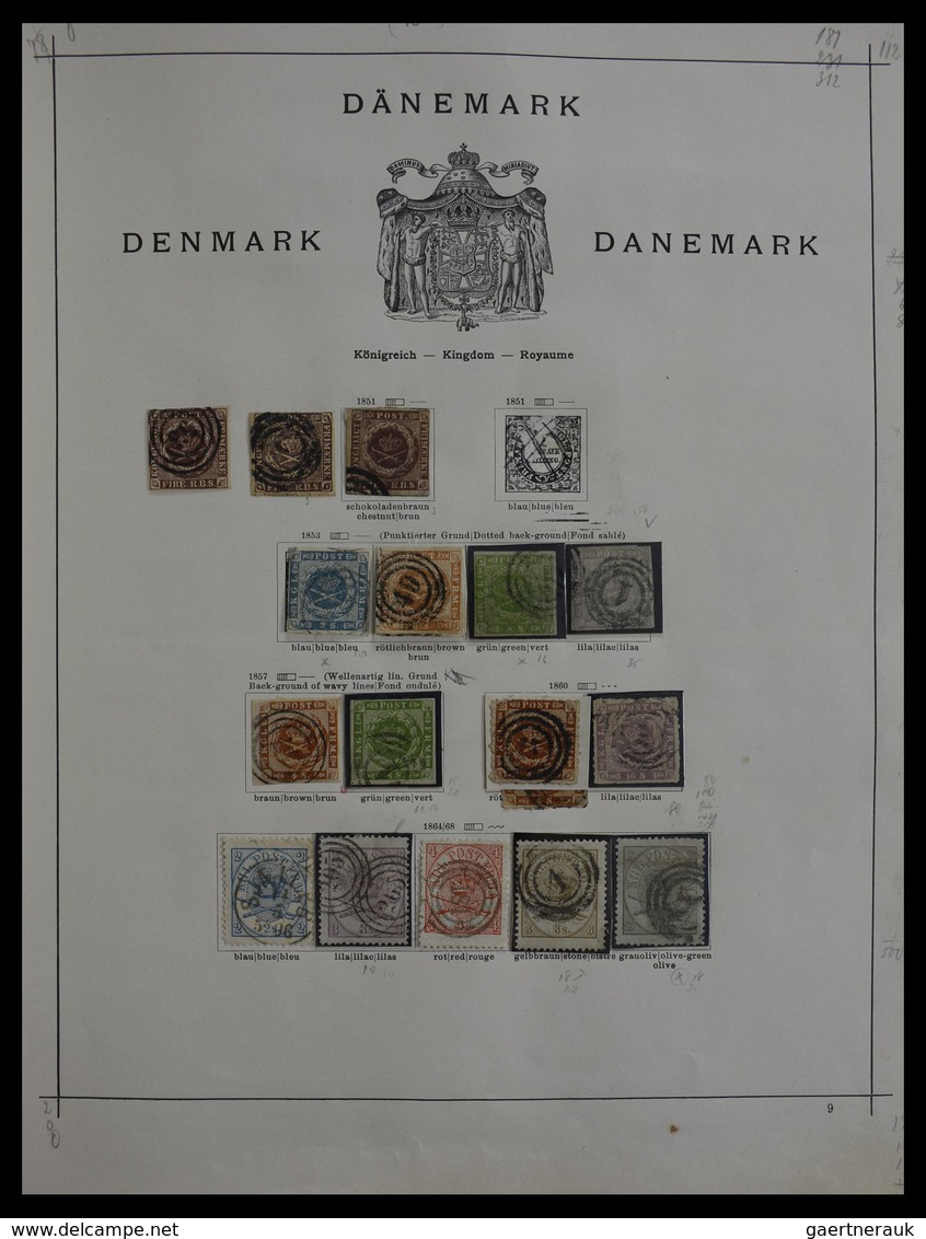 Skandinavien: 1851-1955: Virtually complete collection of the different countries, in mainly very go