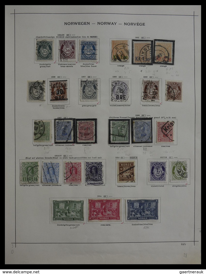 Skandinavien: 1851-1955: Virtually complete collection of the different countries, in mainly very go