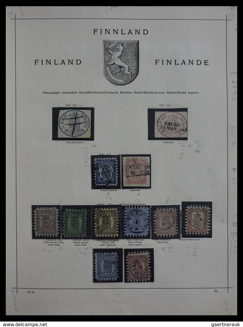 Skandinavien: 1851-1955: Virtually complete collection of the different countries, in mainly very go