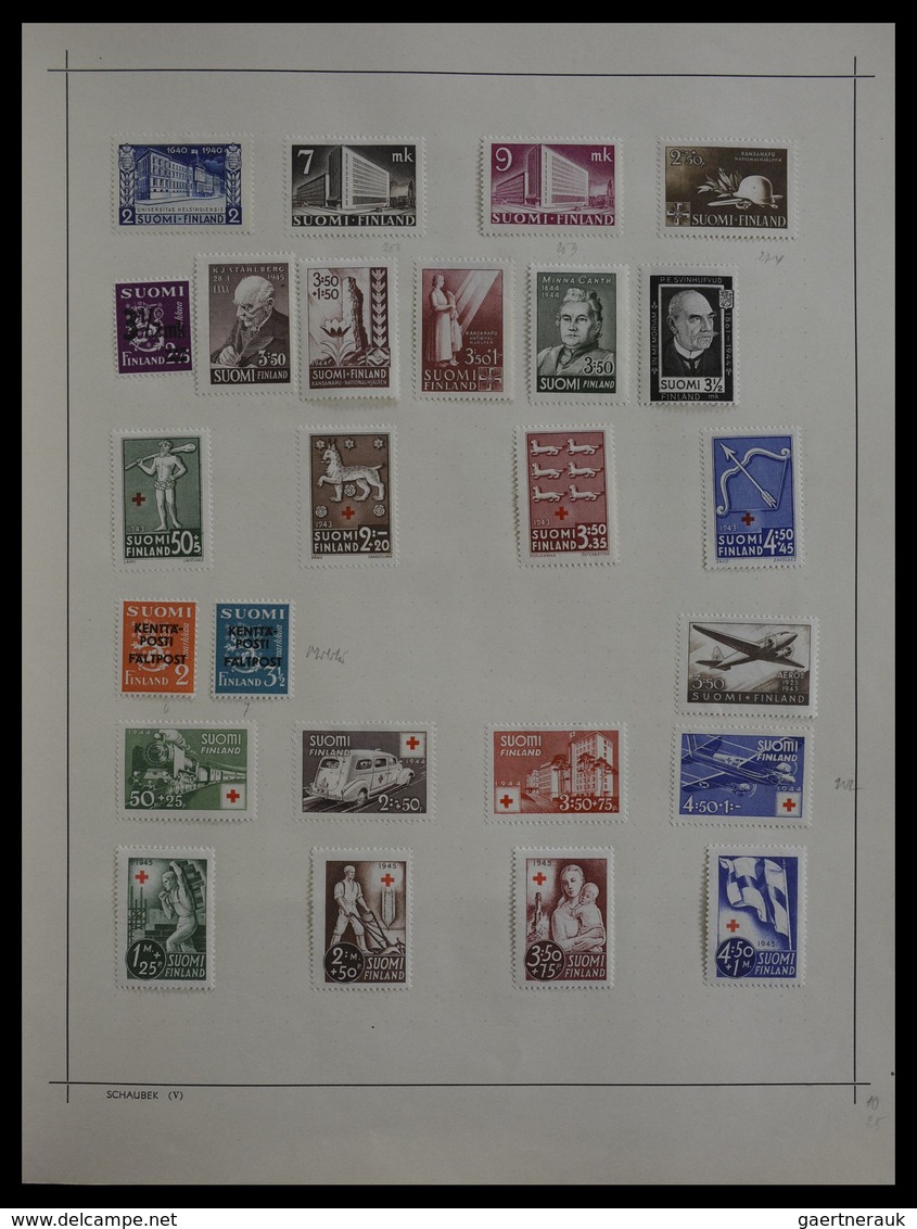 Skandinavien: 1851-1955: Virtually complete collection of the different countries, in mainly very go