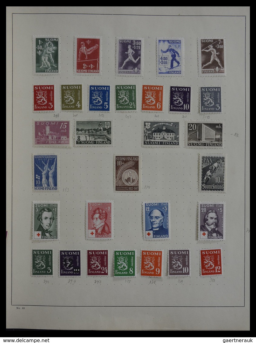 Skandinavien: 1851-1955: Virtually complete collection of the different countries, in mainly very go