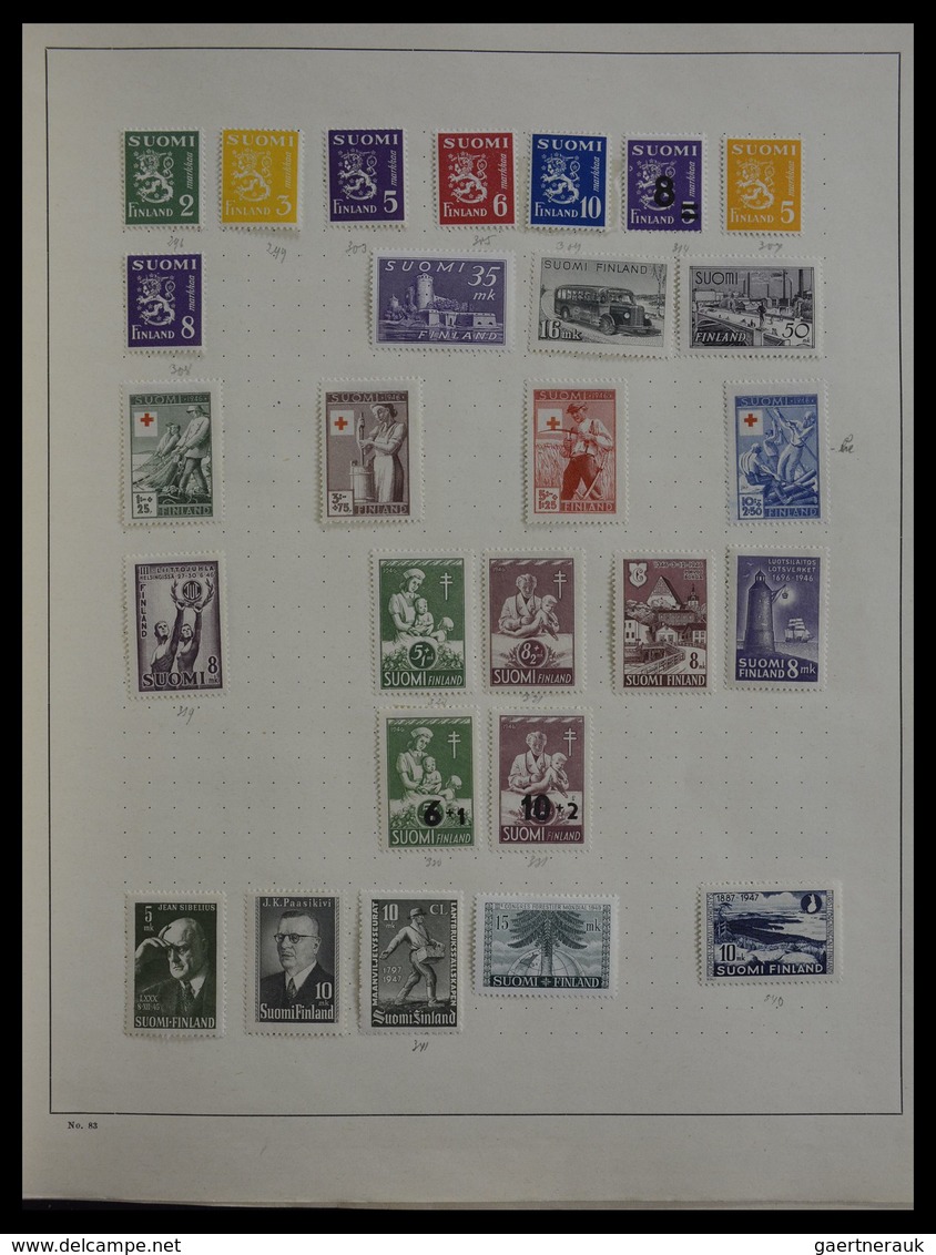 Skandinavien: 1851-1955: Virtually complete collection of the different countries, in mainly very go