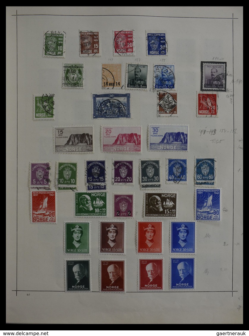 Skandinavien: 1851-1955: Virtually complete collection of the different countries, in mainly very go