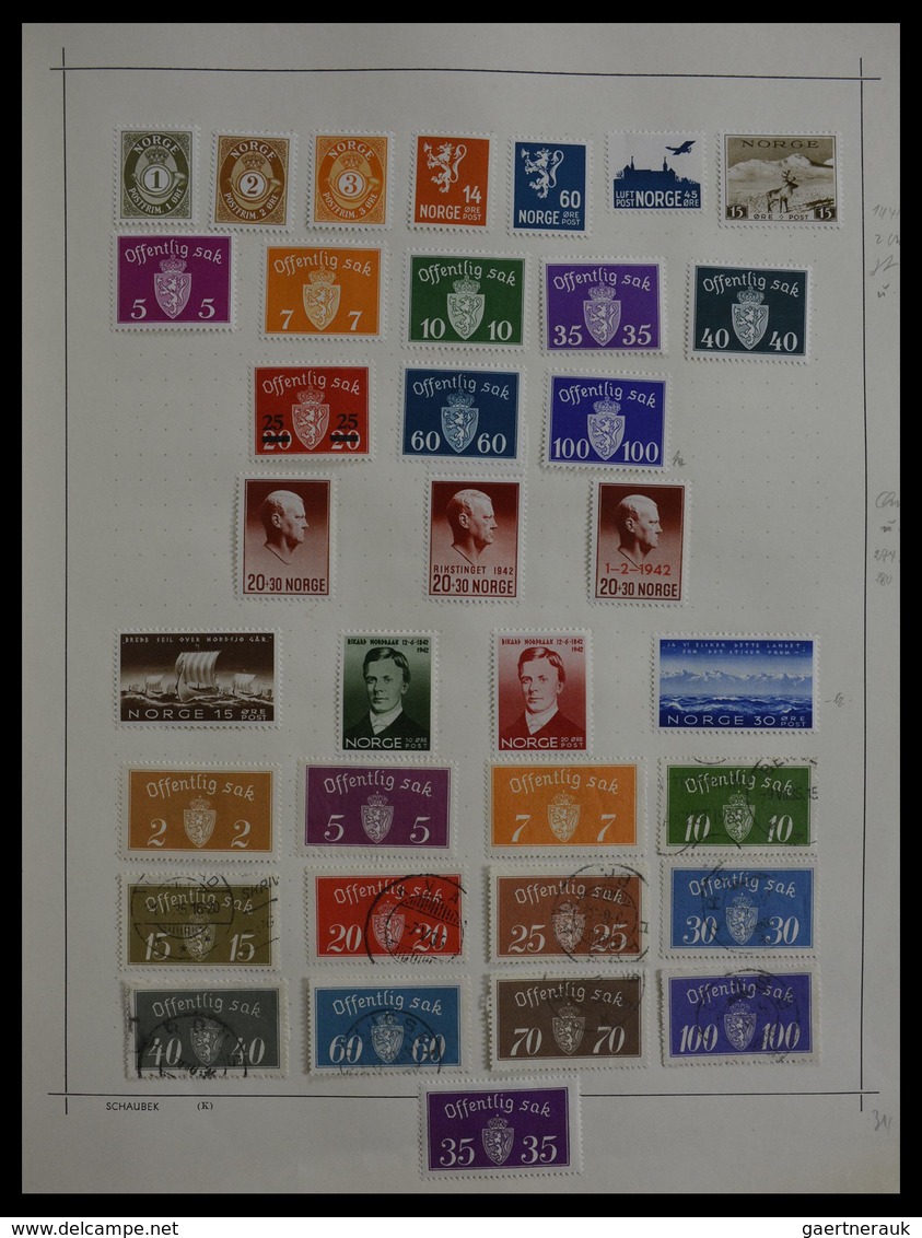 Skandinavien: 1851-1955: Virtually complete collection of the different countries, in mainly very go