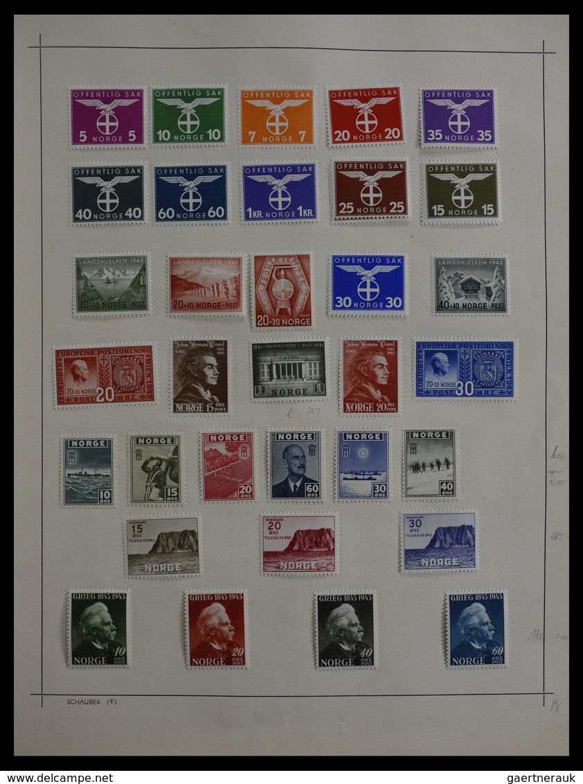 Skandinavien: 1851-1955: Virtually complete collection of the different countries, in mainly very go