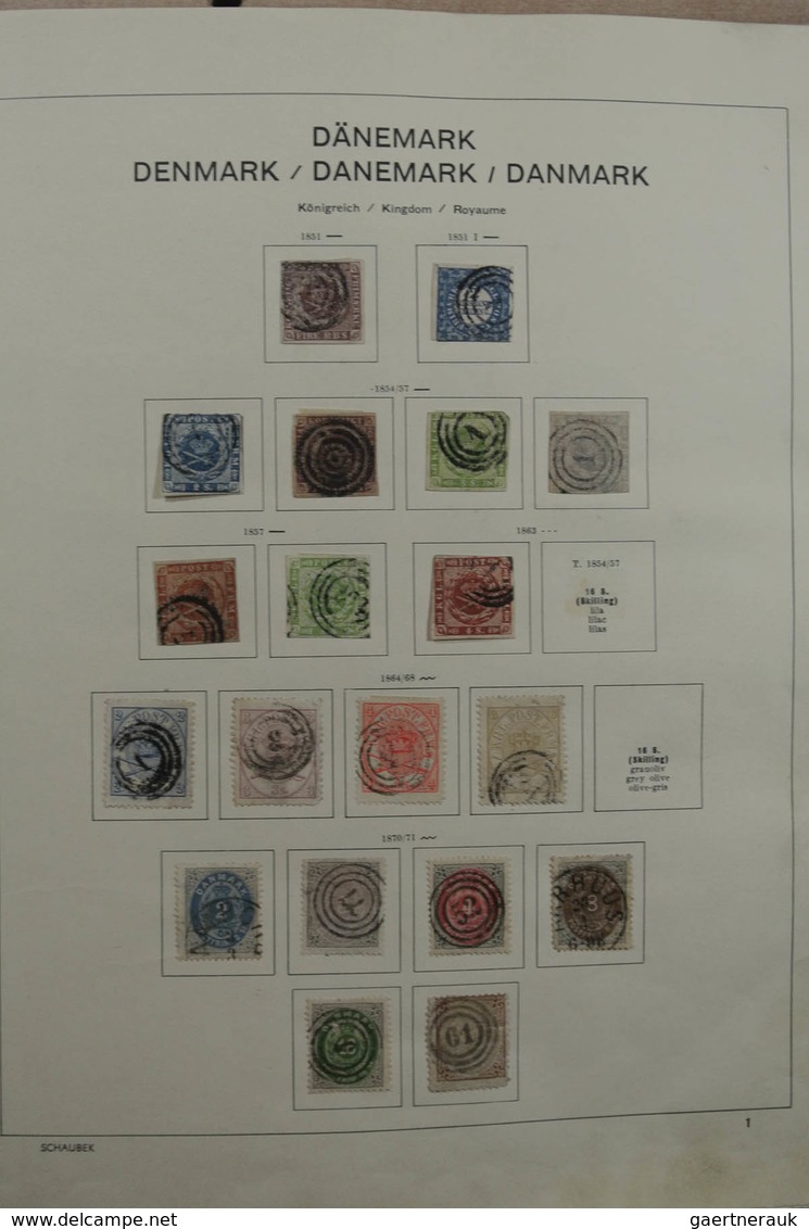 Skandinavien: 1851-1969: Very Well Filled, Mint Hinged And Used Collection Scandinavia 1851-1969 In - Sonstige - Europa