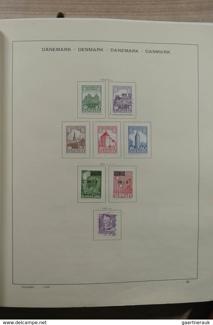 Skandinavien: 1851-1969: Very well filled, mint hinged and used collection Scandinavia 1851-1969 in