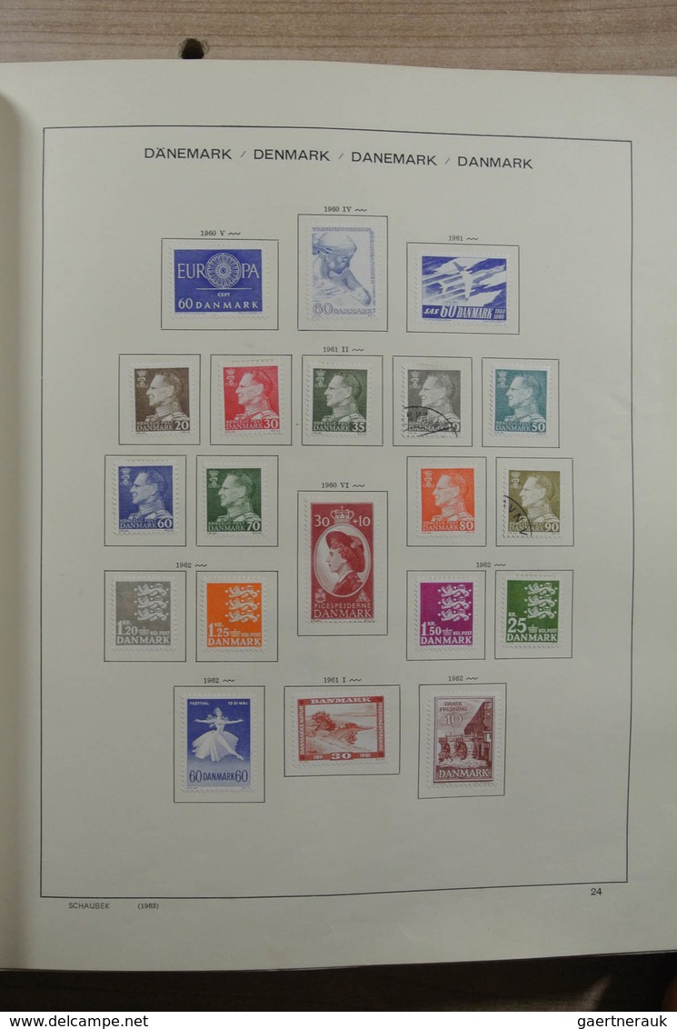 Skandinavien: 1851-1969: Very well filled, mint hinged and used collection Scandinavia 1851-1969 in