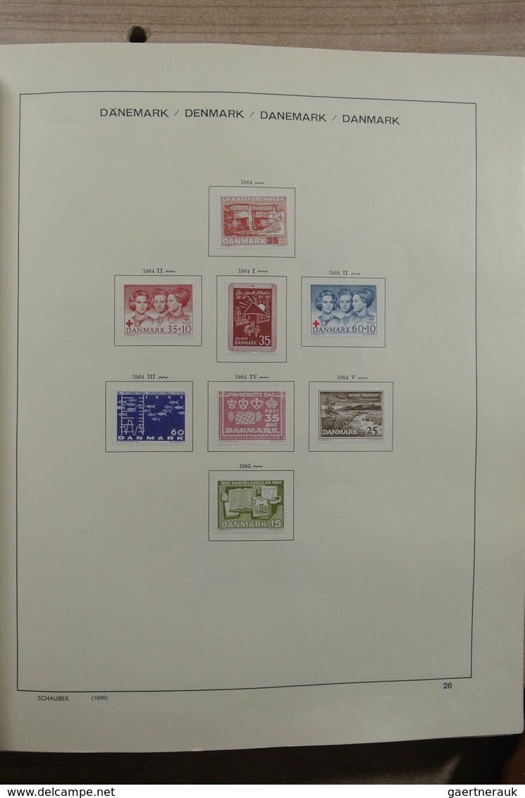 Skandinavien: 1851-1969: Very well filled, mint hinged and used collection Scandinavia 1851-1969 in