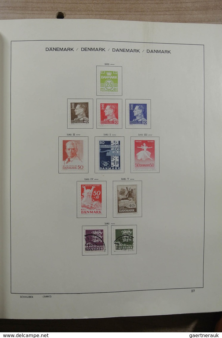 Skandinavien: 1851-1969: Very well filled, mint hinged and used collection Scandinavia 1851-1969 in