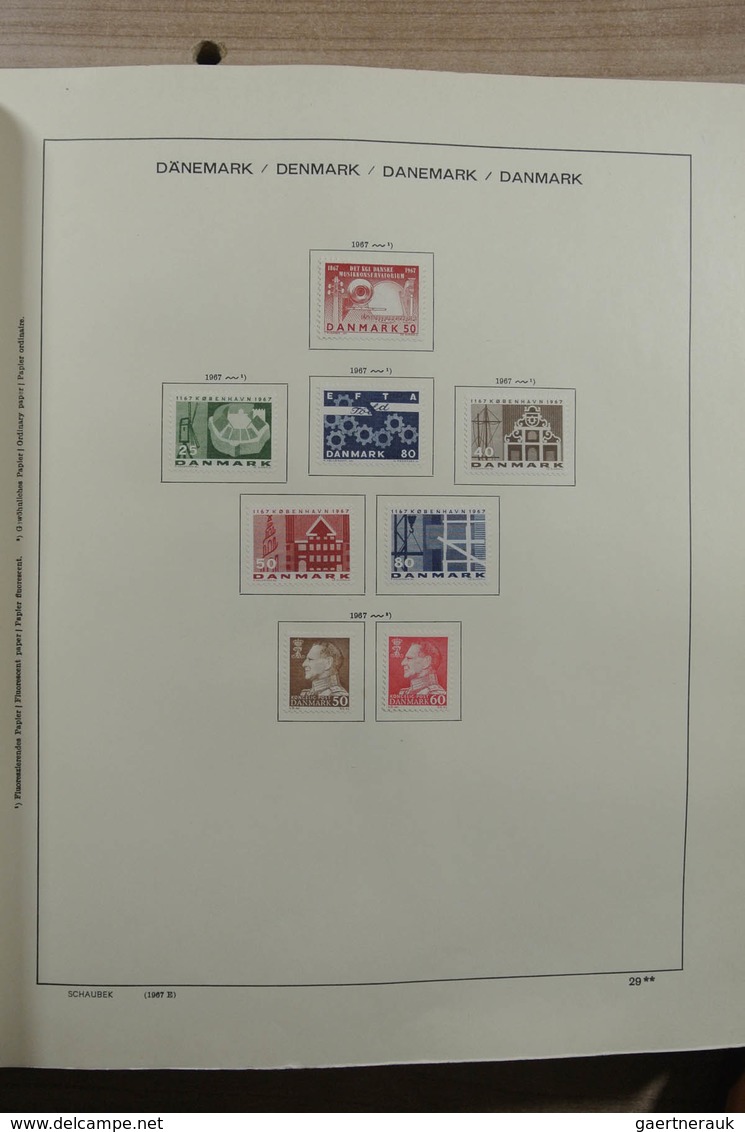 Skandinavien: 1851-1969: Very well filled, mint hinged and used collection Scandinavia 1851-1969 in