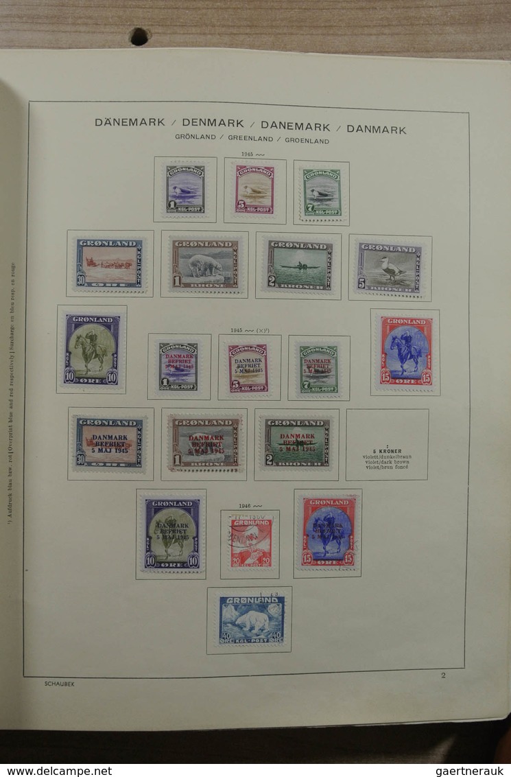 Skandinavien: 1851-1969: Very well filled, mint hinged and used collection Scandinavia 1851-1969 in