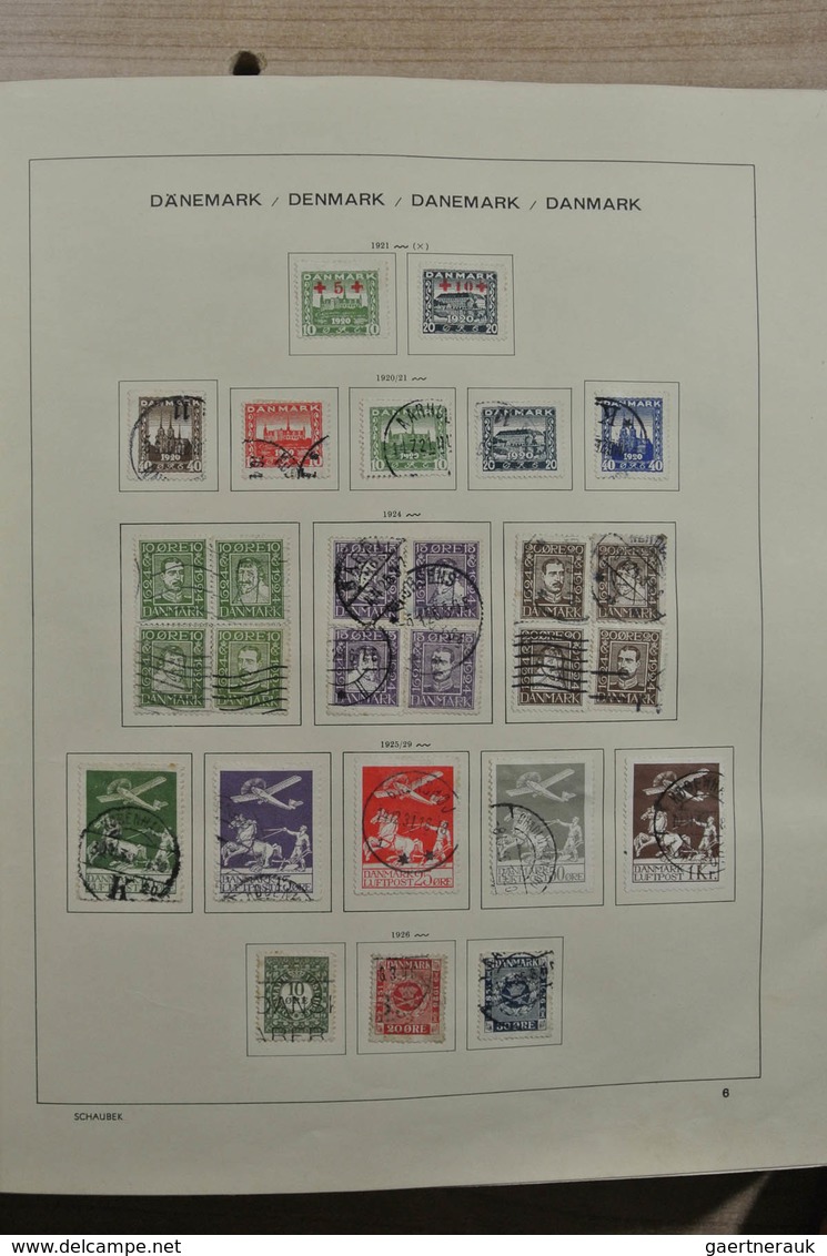 Skandinavien: 1851-1969: Very well filled, mint hinged and used collection Scandinavia 1851-1969 in